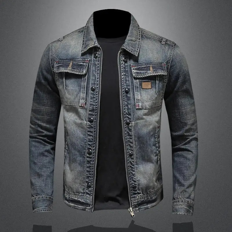 Retro Denim Jacket for Men - Model Carl