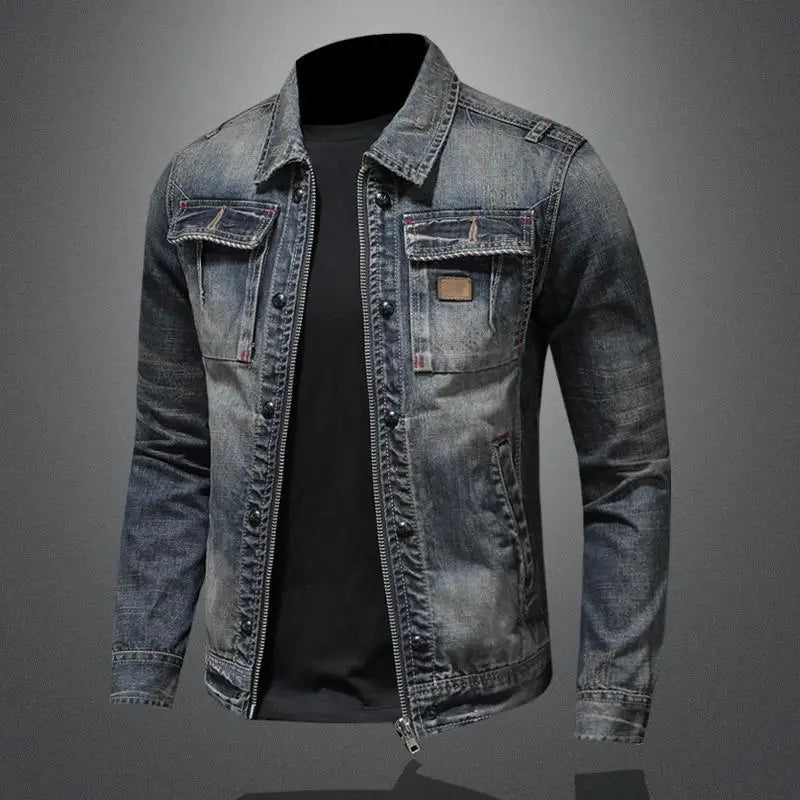 Retro Denim Jacket for Men - Model Carl