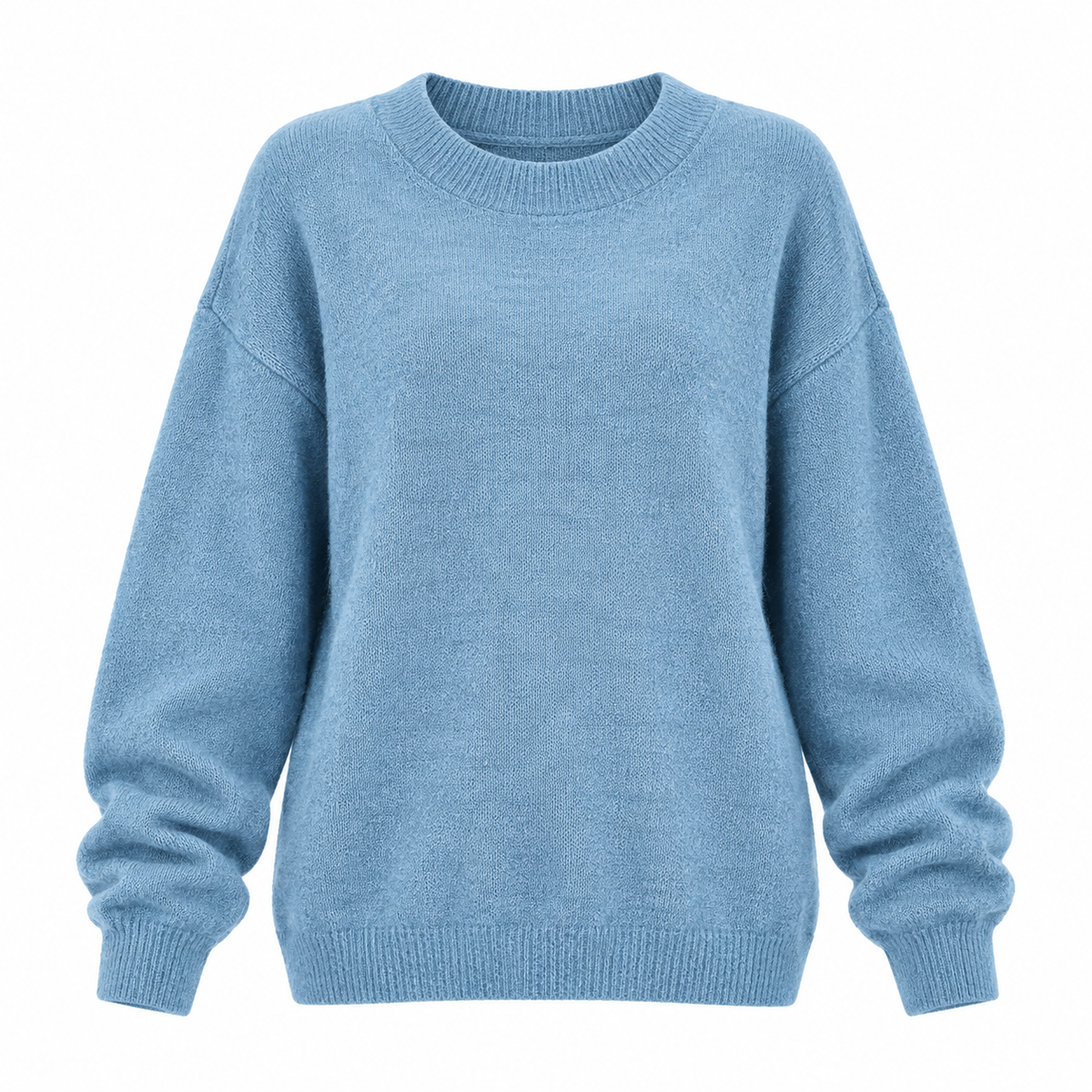 Elsa Jumper — Relaxed Knit — Blue — product on white background — en-p20-m5