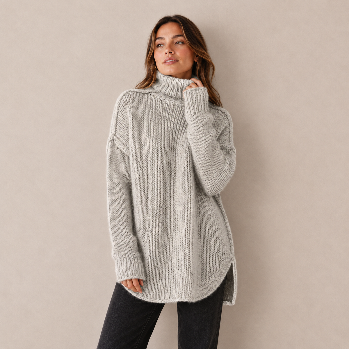 Eira Jumper — Relaxed Roll Neck — Gallery image 1 — en-p27-m0