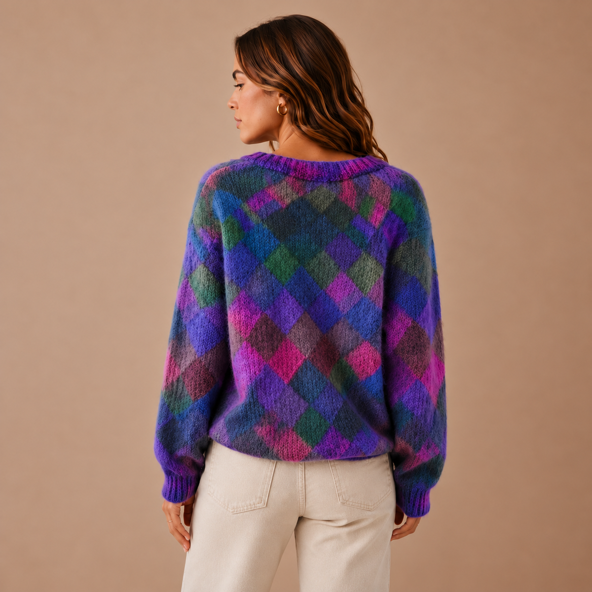 Maja Jumper — Colourful Diamonds — Gallery image 2 — en-p28-m1