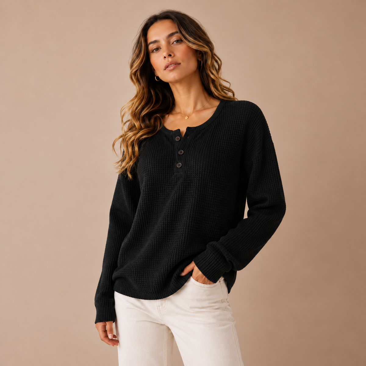 Liv Jumper — Waffle Knit — Gallery image 3 — en-p29-m2