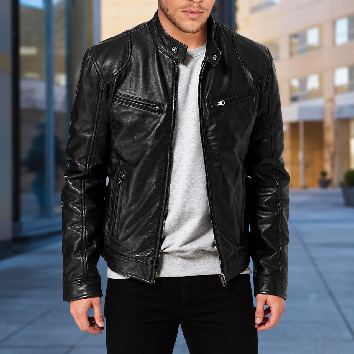 Tristan Jacket — Biker Style — gallery view 1 — en-p33-m0