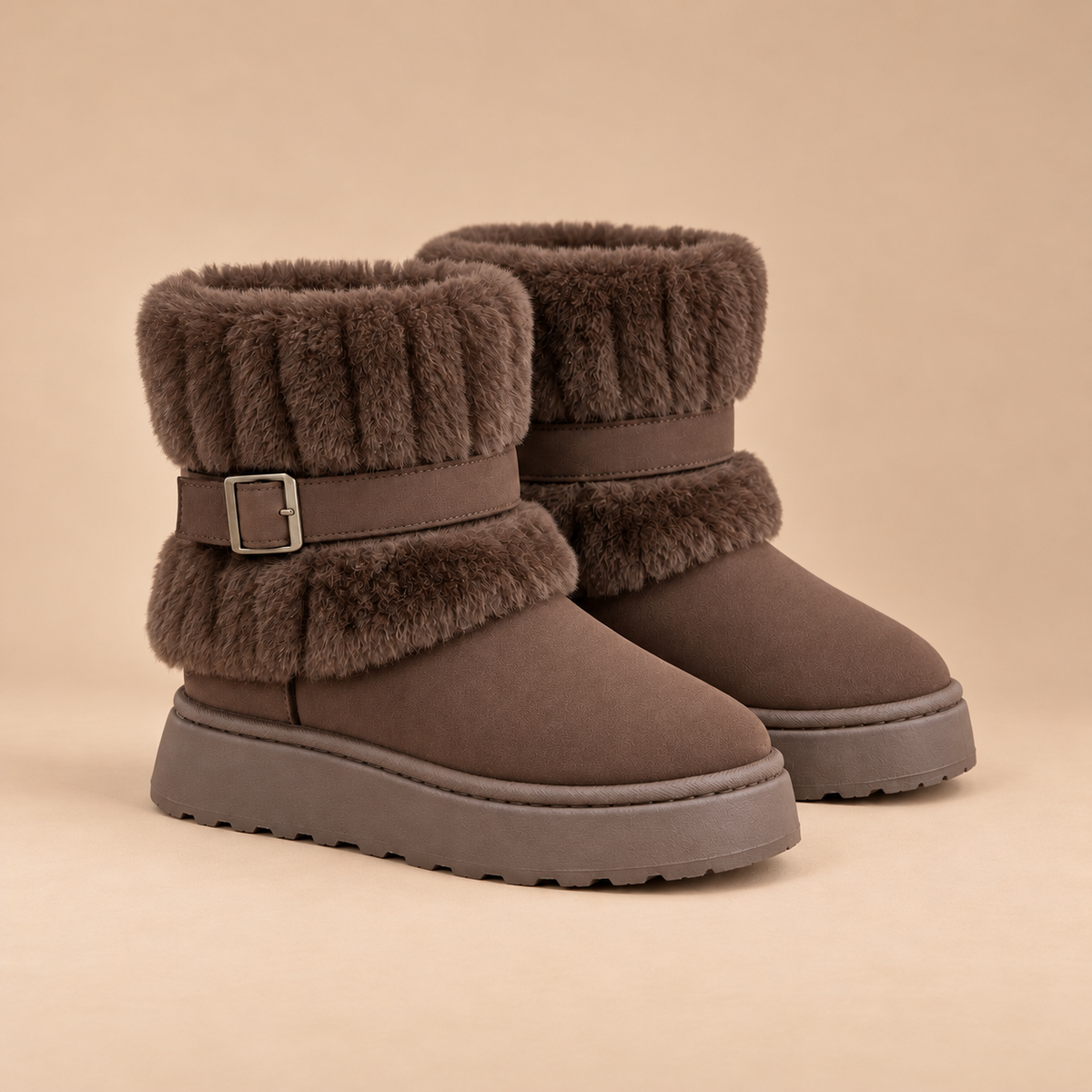 Hilda Ankle Boots — Faux-Fur Trim — square gallery photo — en-p1-m1