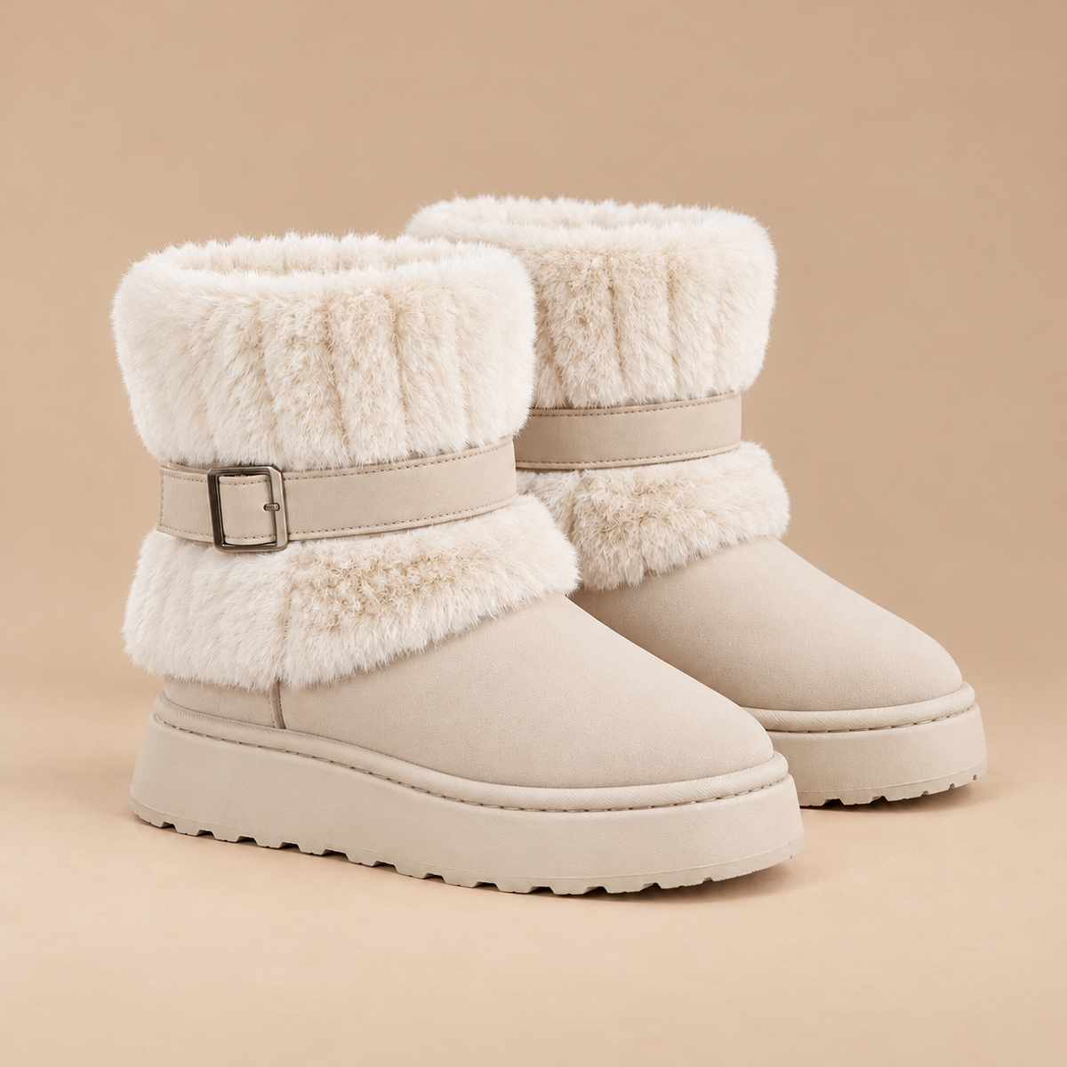 Hilda Ankle Boots — Faux-Fur Trim — square gallery photo — en-p1-m5