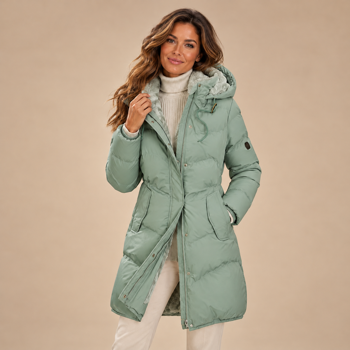 Ronja Puffer Coat — Adjustable Waist — square gallery photo — en-p3-m0