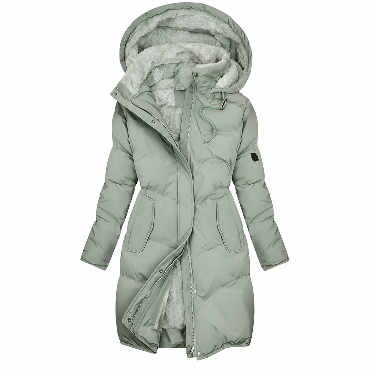 Ronja Puffer Coat — Adjustable Waist — square gallery photo — en-p3-m2