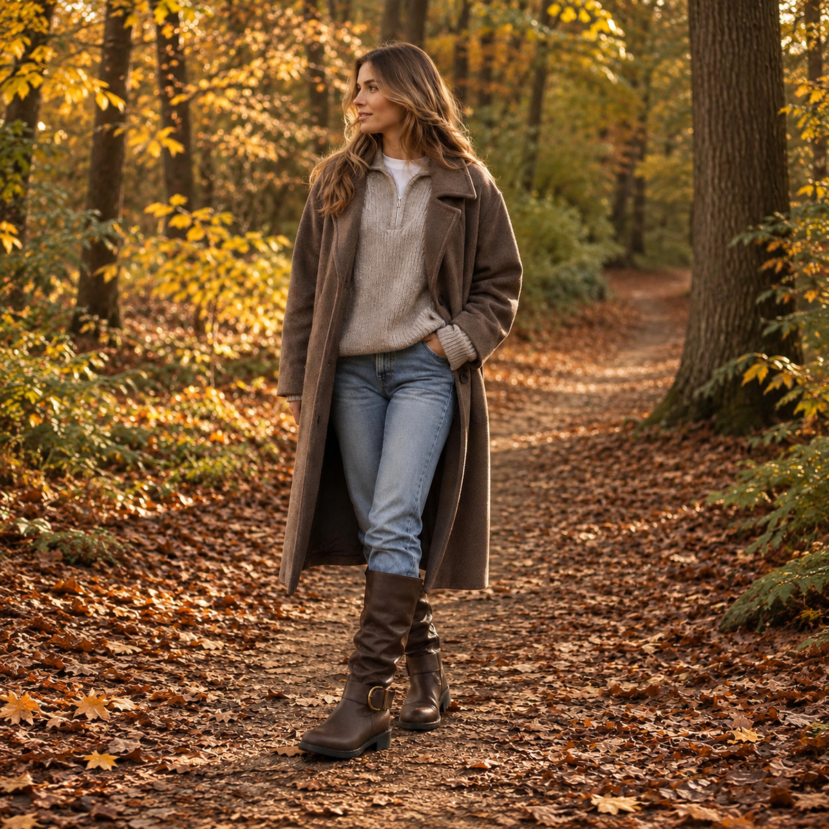 Sigrid Boots — Knee-High Buckle — gallery view 4, square [en-p7-m3]