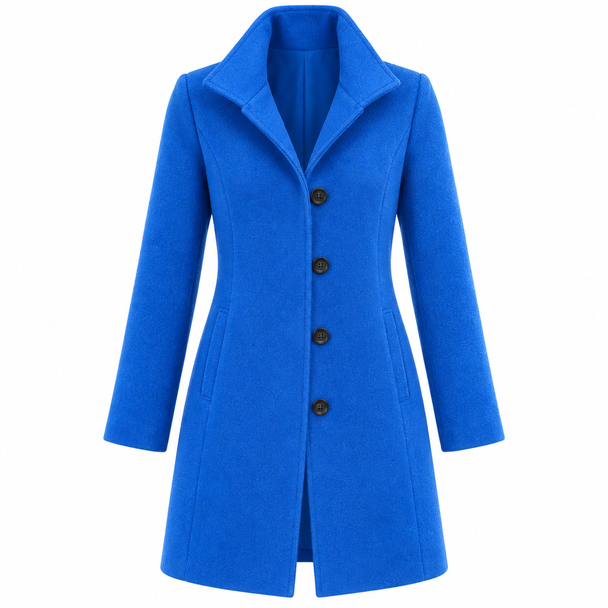 Agnès Coat — Notched Lapels — Blue — product only on white background — en-p12-m18