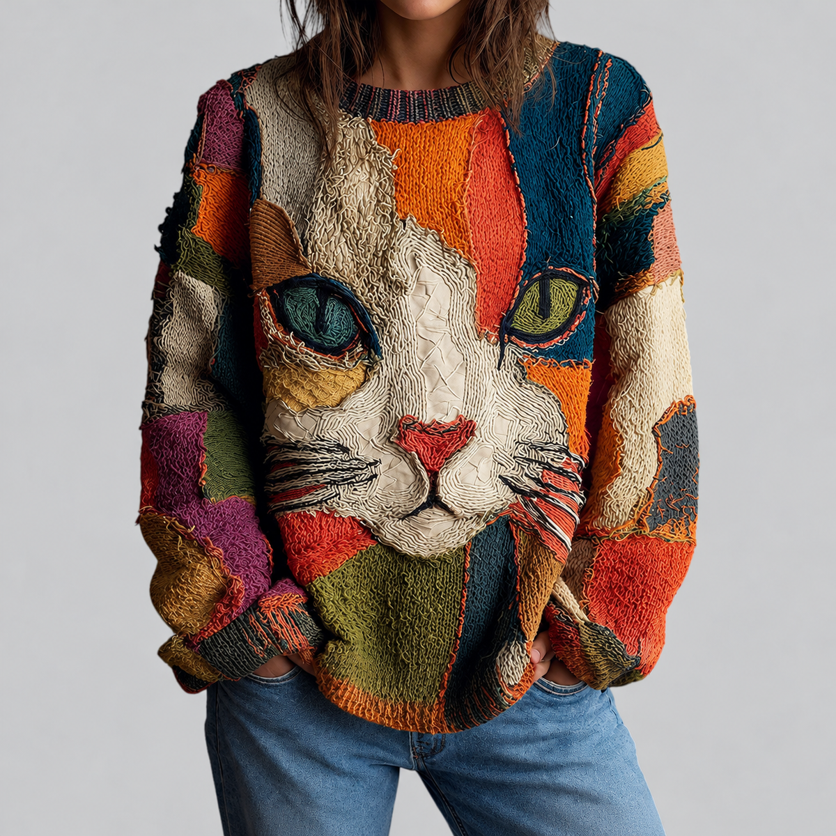 Mina Jumper — Cat Motif — gallery photograph — en-p15-m0