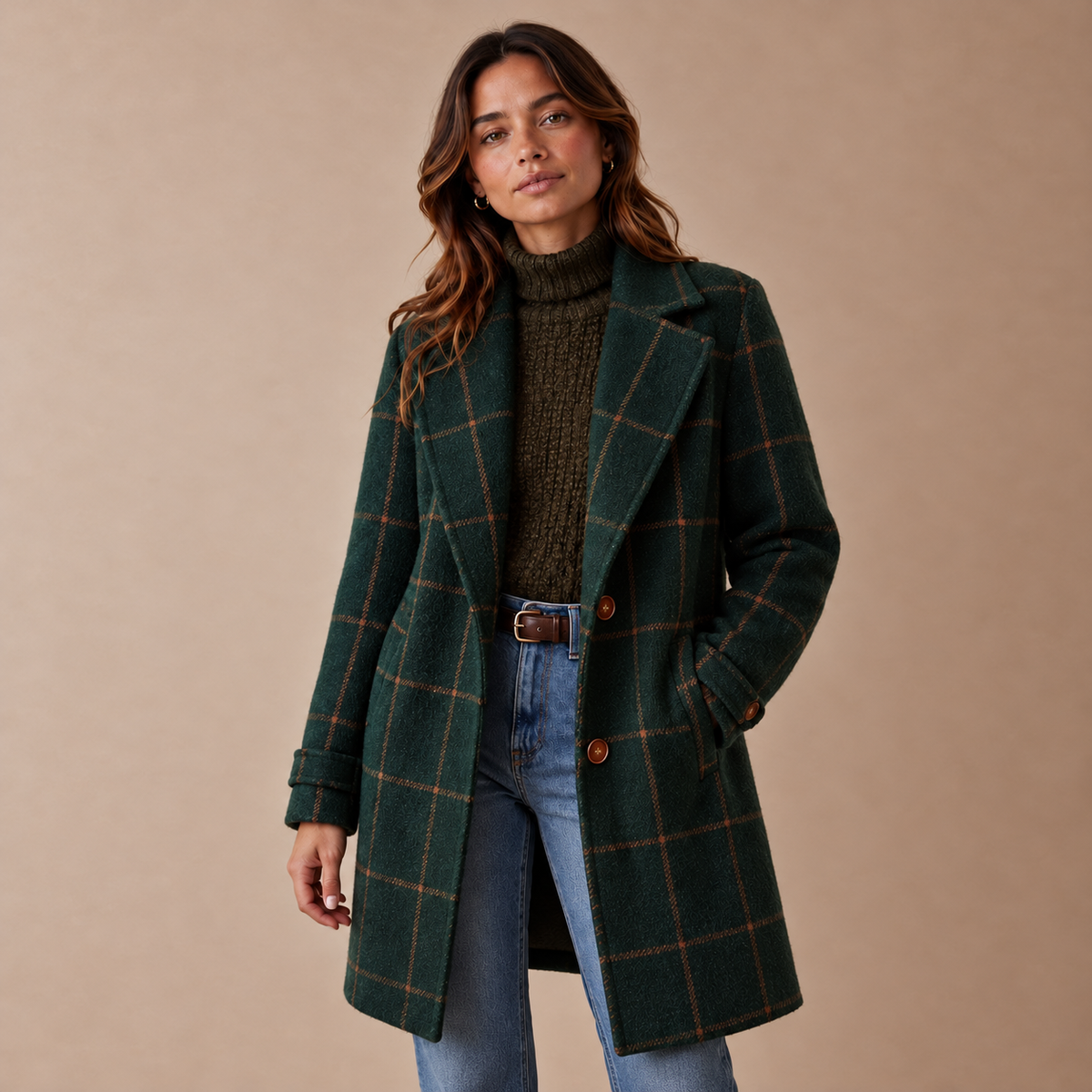 Astrid Coat — Check Pattern — gallery photograph — en-p16-m0