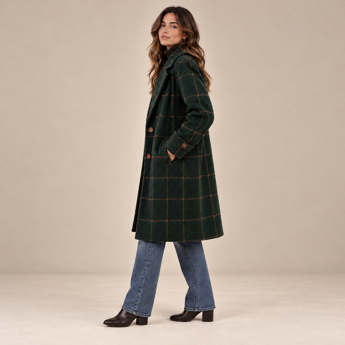 Astrid Coat — Check Pattern — gallery photograph — en-p16-m2