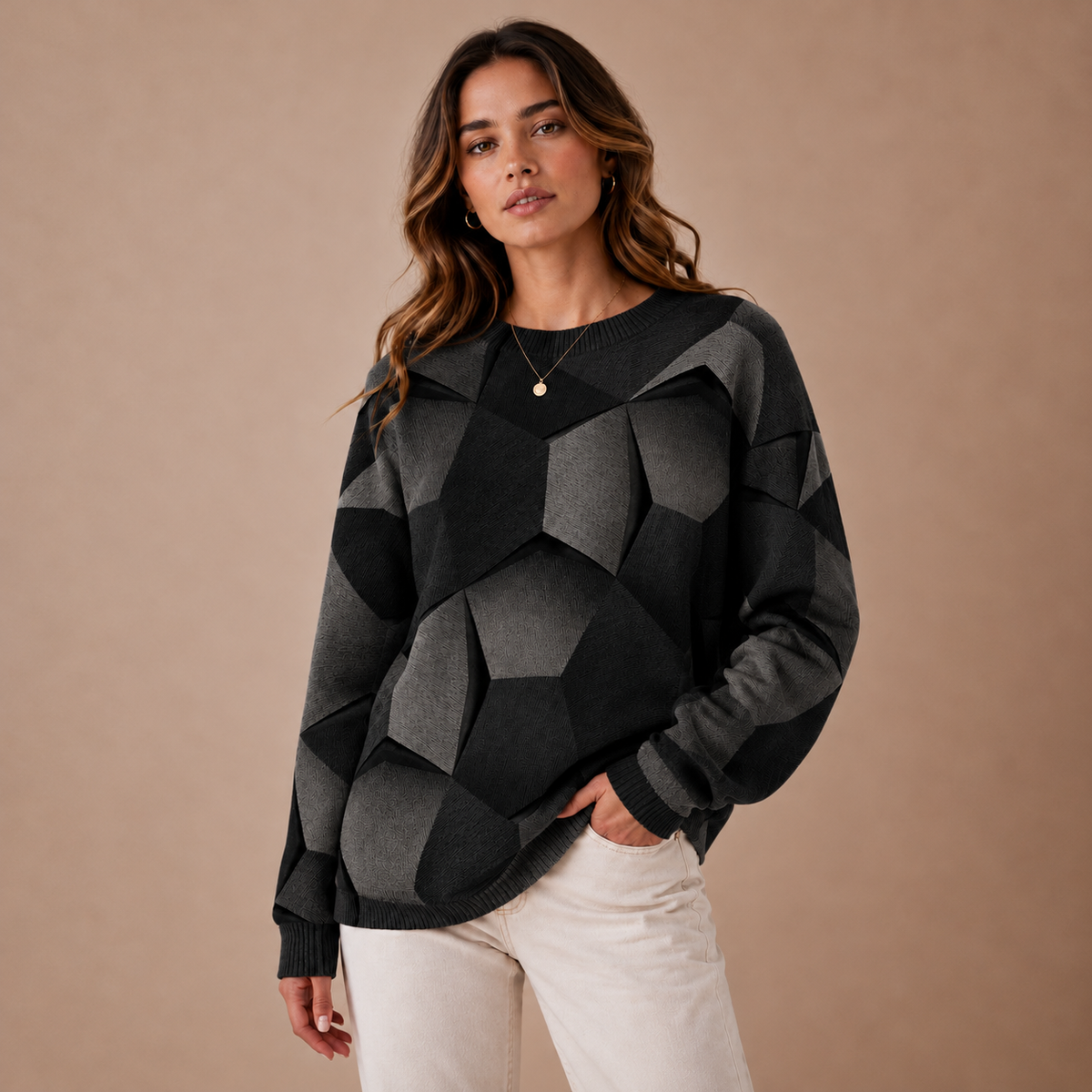 Alva Jumper — Geometric Motif — Gallery image 3 — en-p26-m2