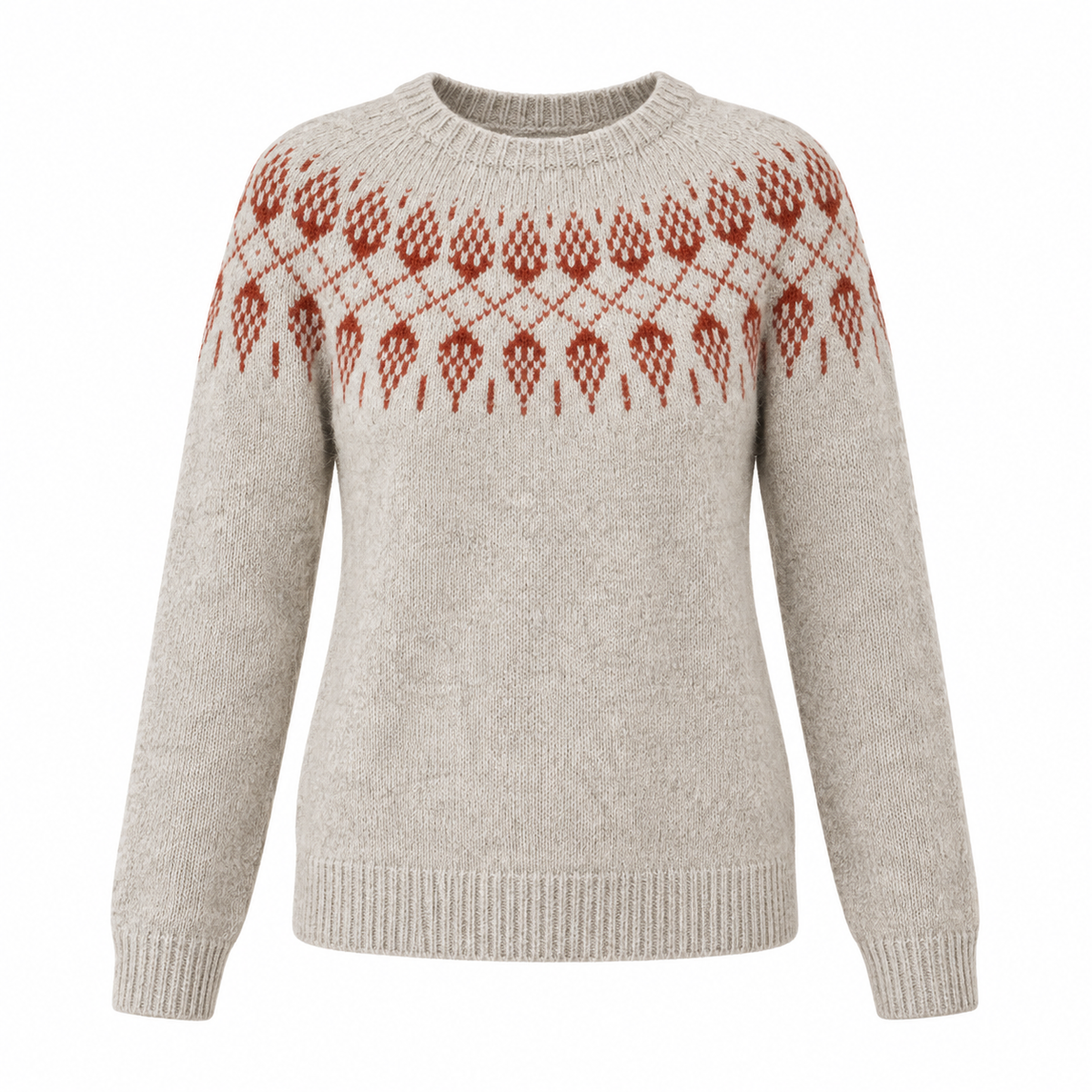 Ingrid Jumper — Nordic Jacquard — Unique — product on white background — en-p30-m2