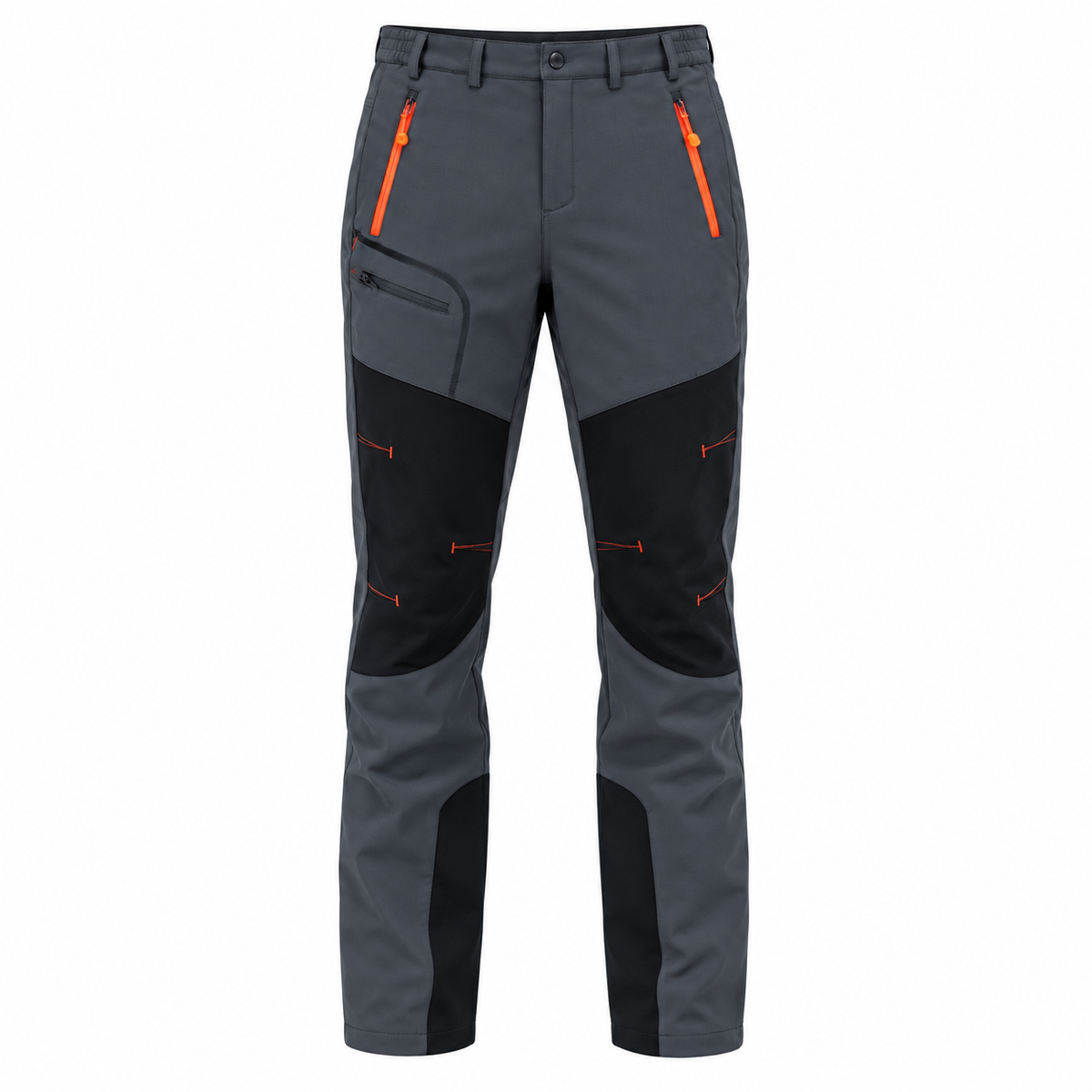 Nordex Trousers — Fleece-Lined — Dark Grey — product on white background — en-p32-m7