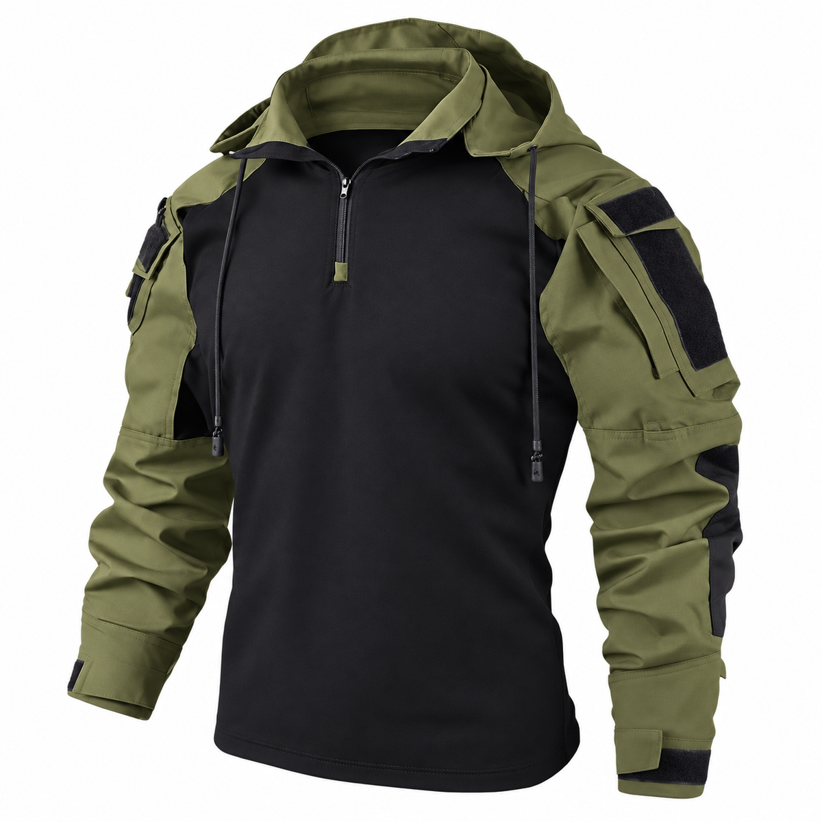 Torsten Jacket — Tactical Details — Dark Green — product only on white — en-p44-m8